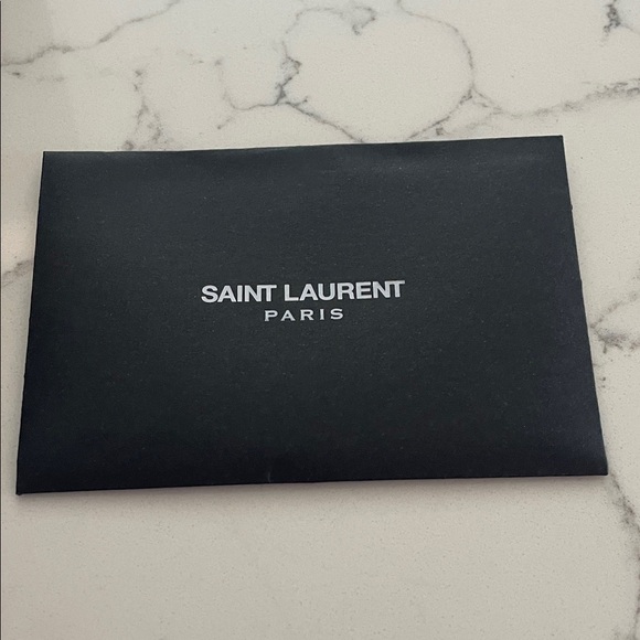 Saint Laurent Black and Silver Shield Sunglasses - Picture 6 of 13